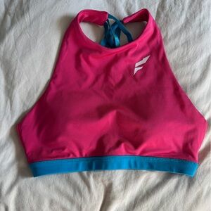 Flag Nor Fail Pink and Blue Sports Bra